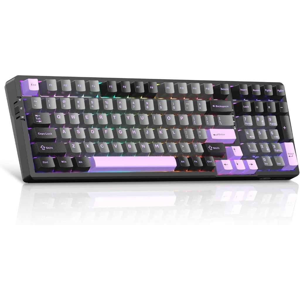 MageGee LIGHT100 2.4G/USB-C/BT5.0 8000mAh Wireless Creamy Keyboard