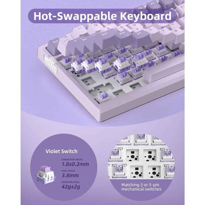 MageGee SKY81 75% Wireless Gasket Mechanical Gaming Keyboard