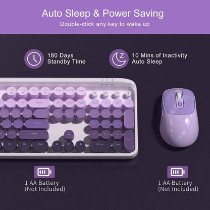 MageGee V920 Wireless Keyboard and Mouse Combo, 2.4G Full-Sized