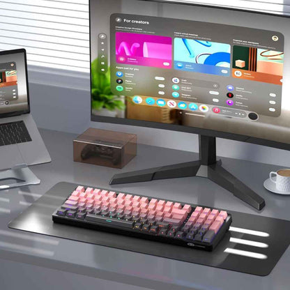 MageGee LIGHT100 2.4G/USB-C/BT5.0 8000mAh Wireless Creamy Keyboard