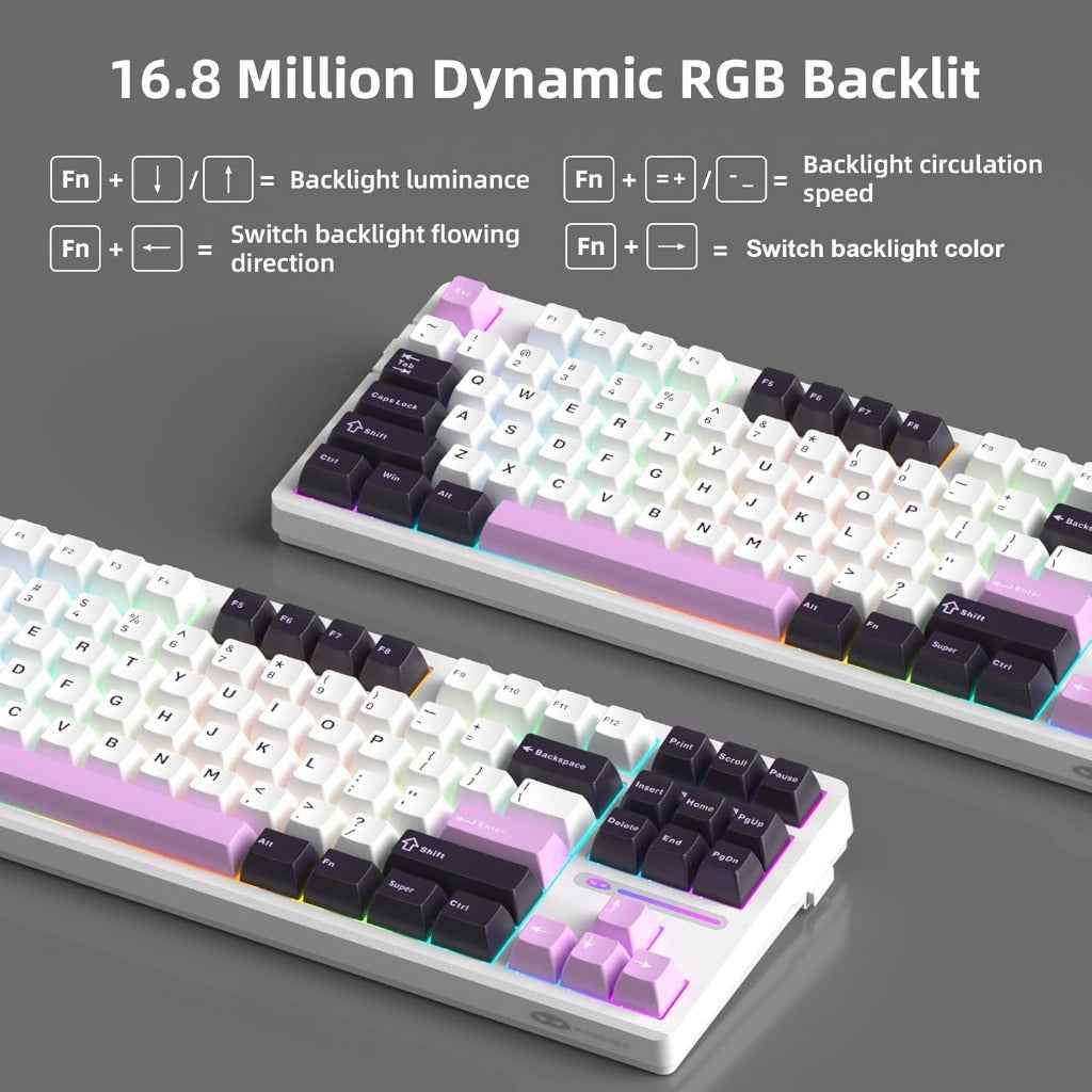 MageGee LIGHT87 Wired Creamy Keyboard Hot Swappable