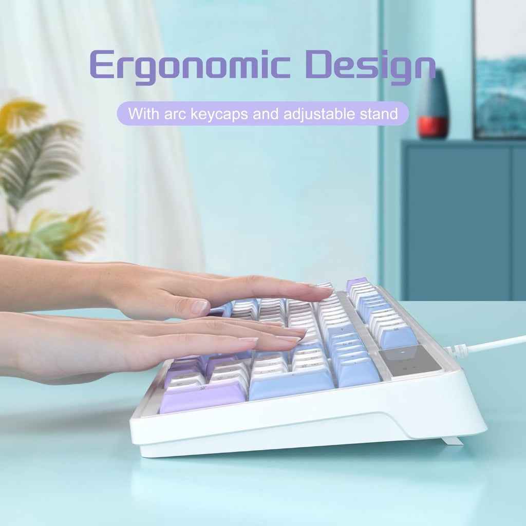 Wire Gaming Keyboard,Creamy Keyboard and Mouse Combo