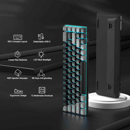 MageGee Portable 60% Mechanical Gaming Keyboard, MK-Box